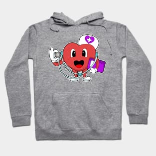 Nurse Heart Stethoscope Hoodie